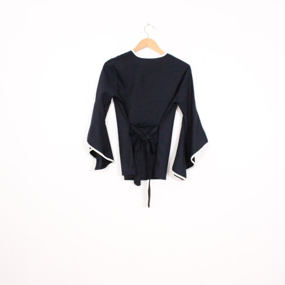 *Another Story Navy Bell Sleeve Blazer - Picture 6 of 6